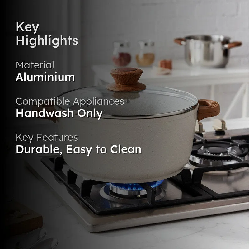 Bergner Smooth Sear Induction Safe Non-Stick Cooking Pot With Lid (32 cm) - Two Piece Set media 2