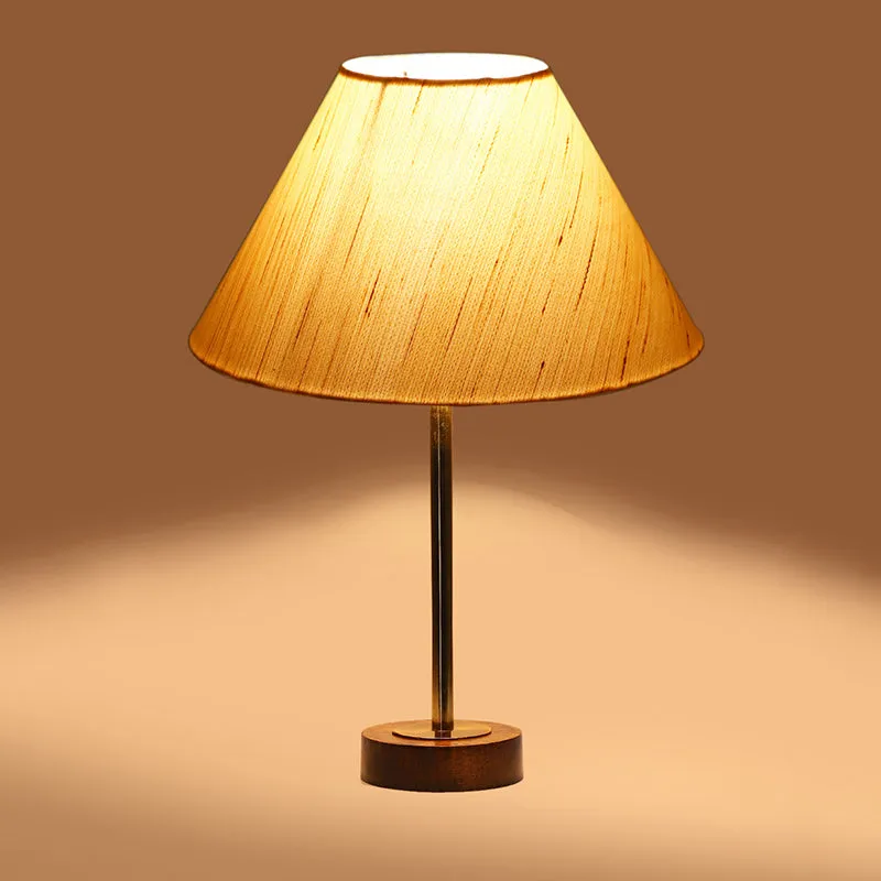 Cotin II Rodin Wooden Table Lamp - OffWhite,Gold,Brown media 6