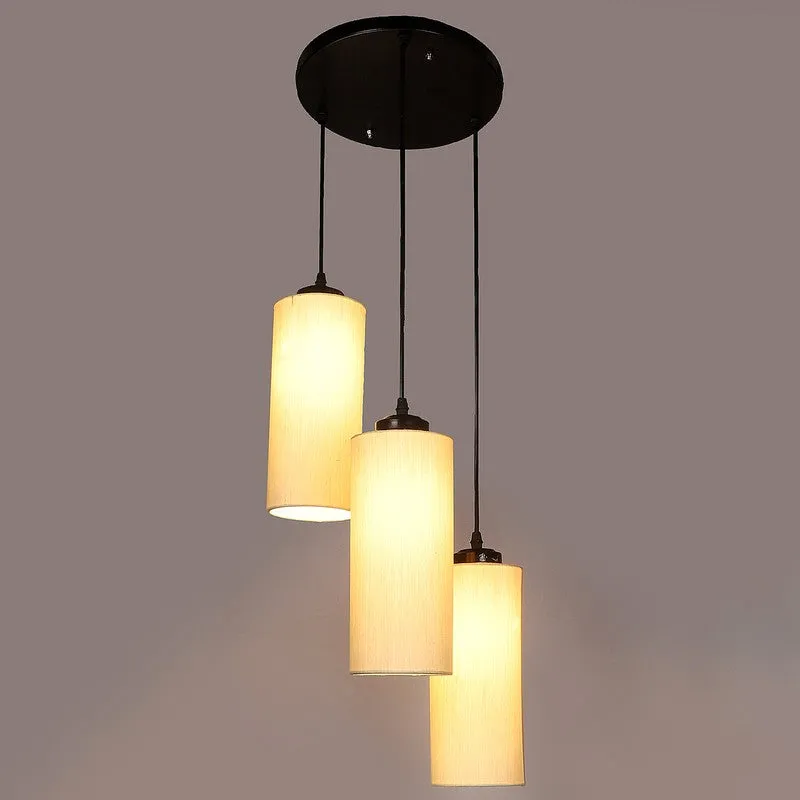 Glowspire Triple Metal Ceiling Lamp - Beige media 5