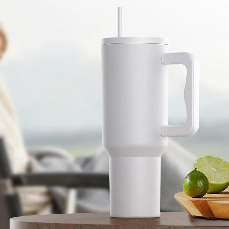 Hydra Boost Stainless Steel Tumbler (1200 ML) - White media 1