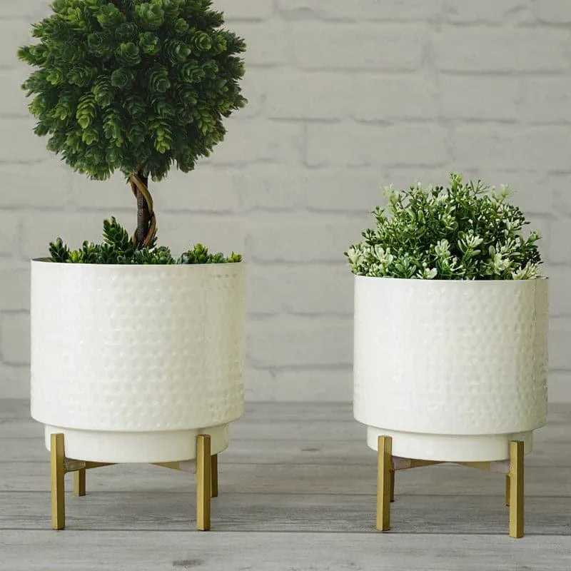 Creta Metal Planter - Set Of Two media 3