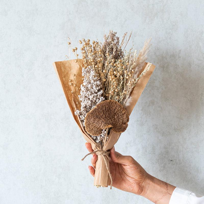 Neona Latte Dried Flower Bunch - Beige