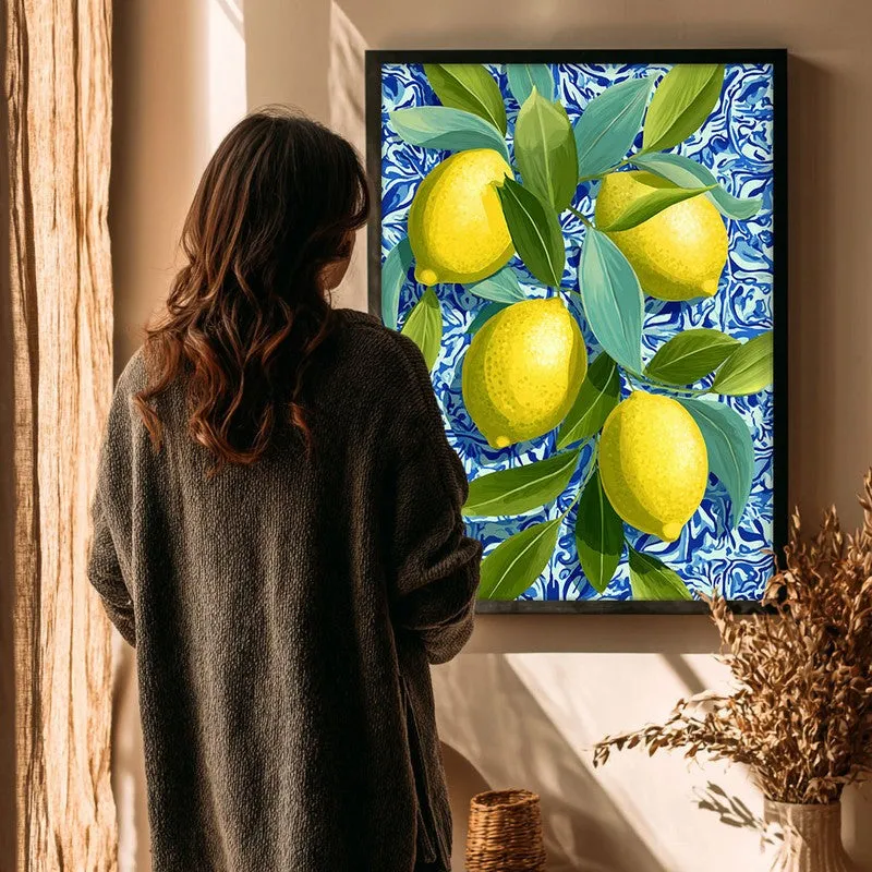 Citrina Canvas Wall Painting - Black Frame media 4