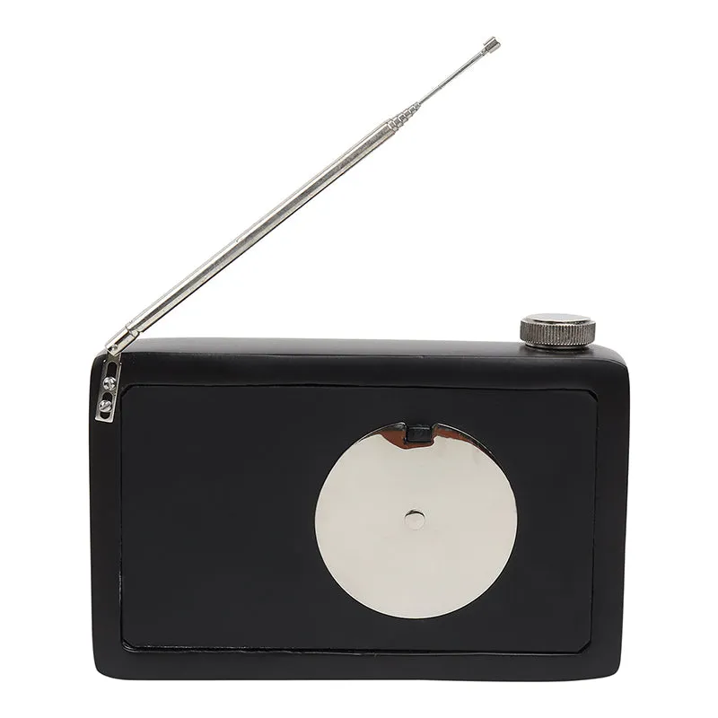Vintage Agora Analog Aluminum Table Clock - Black media 5