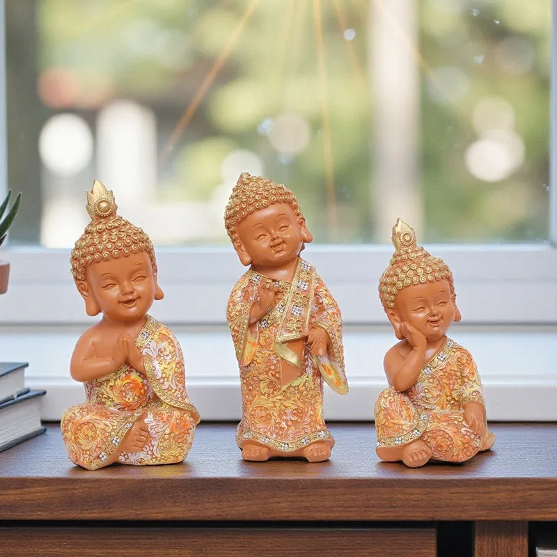 Harmony of Innocence Buddha Idol - Set Of Three media 1