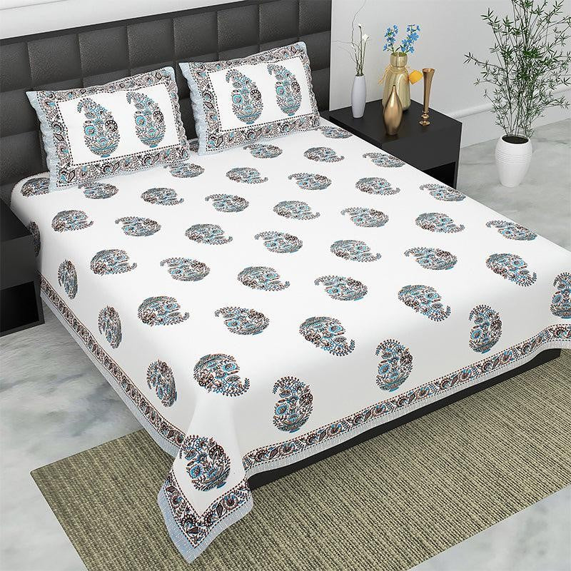 Shara Ethnic Cotton Bedsheet - 180 TC media 3