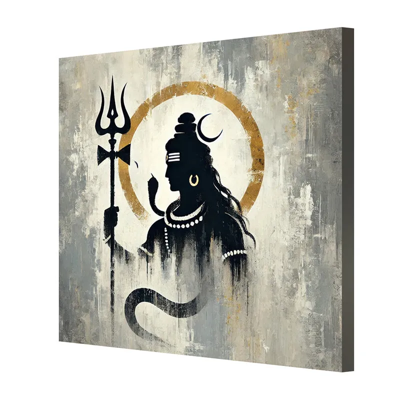 Kailasa Shiva Poly Canvas Wall Painting media 5