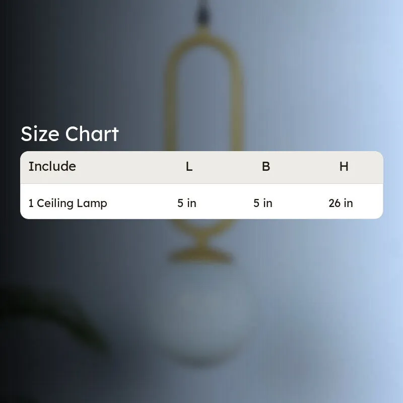 Pearl Drop Moon Iron Ceiling Lamp media 5