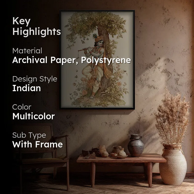 Sri Krishna Murlidhar Divine Archival Paper Wall Art media 2