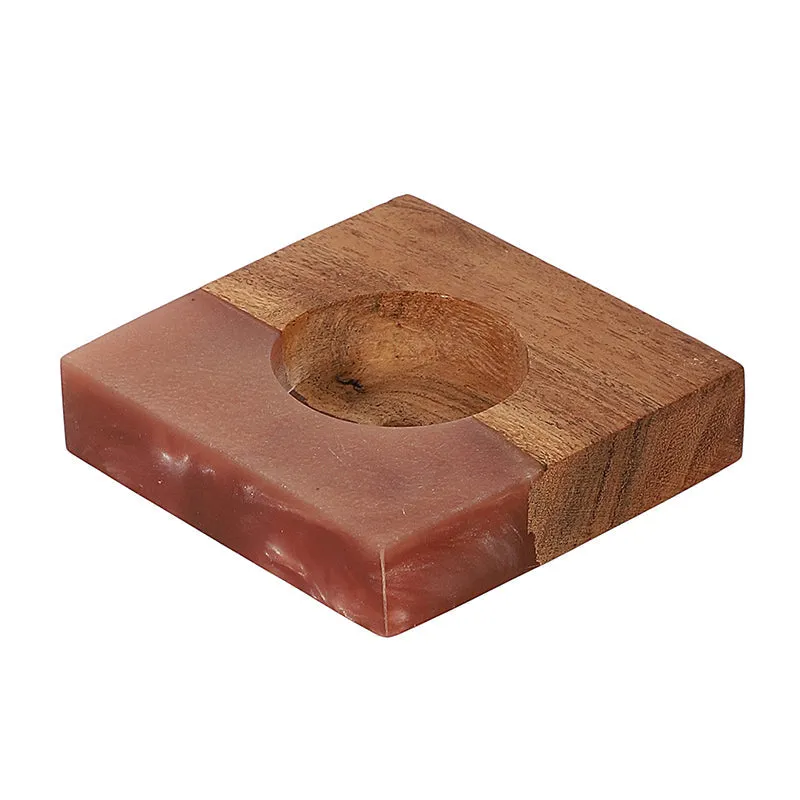 Resin Root Tea Light Holder (Pink) - Set Of Two media 5