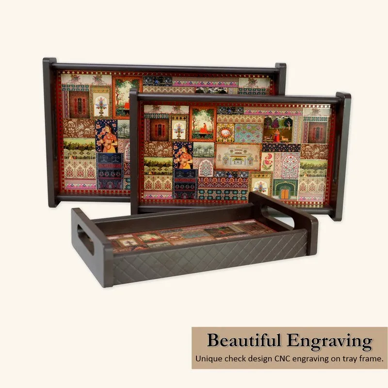 Tressa Wooden Serving Tray - Set Of Three media 7