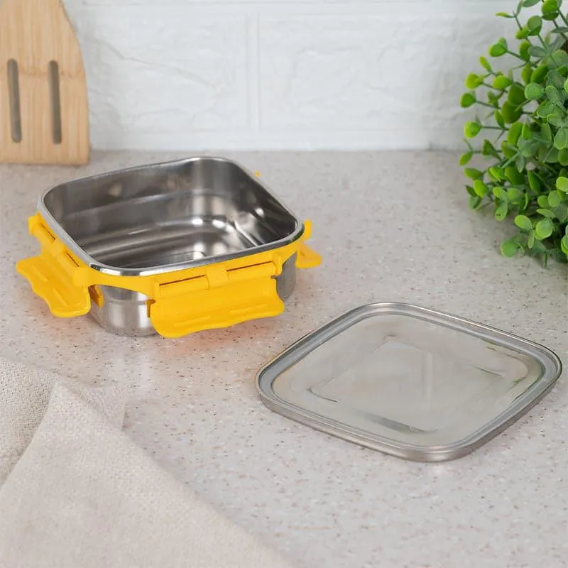 Hotserve Stainless Steel Lunch Box (Yellow) - 400 mL media 5
