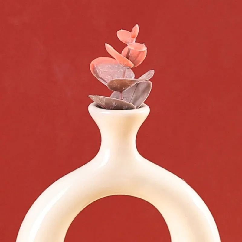 Edgardo Ceramic Vase - White media 5