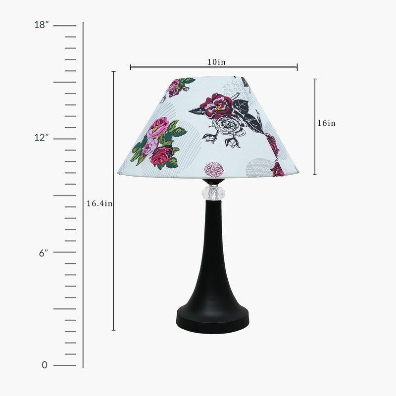 Gracie Bell Black Fabric Table Lamp - Multicolor media 6