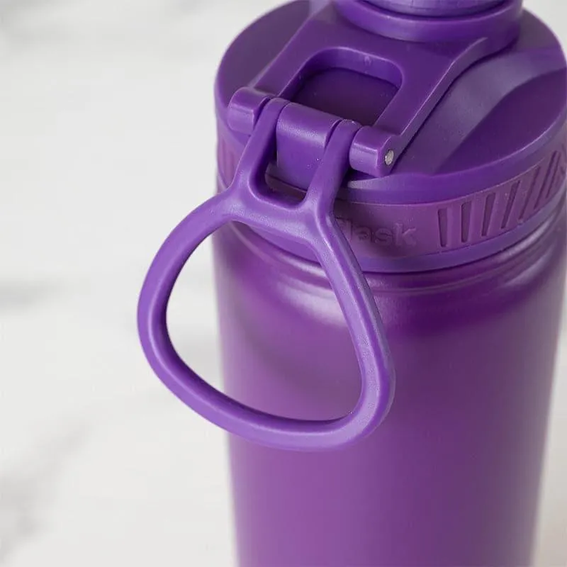 Quench Chic Hot & Cold Thermos Water Bottle (Purple) - 750 mL media 6