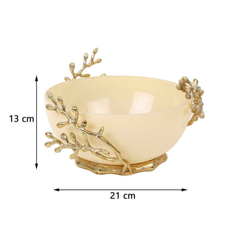 Roscoe Branched Accent Bowl - Cream media 6
