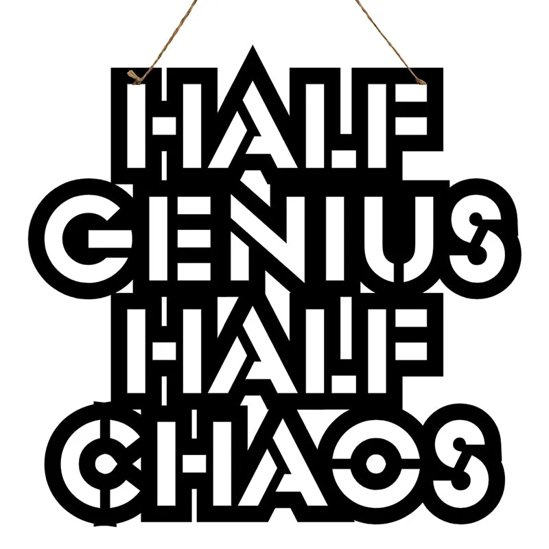 Half Genius, Hald Chaos Mild Steel Wall Accent media 3