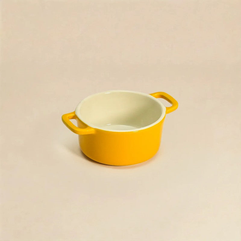 Cumin Co Ceramic Mini Cocottes (Mustard/240 mL) - Set of Two media 5