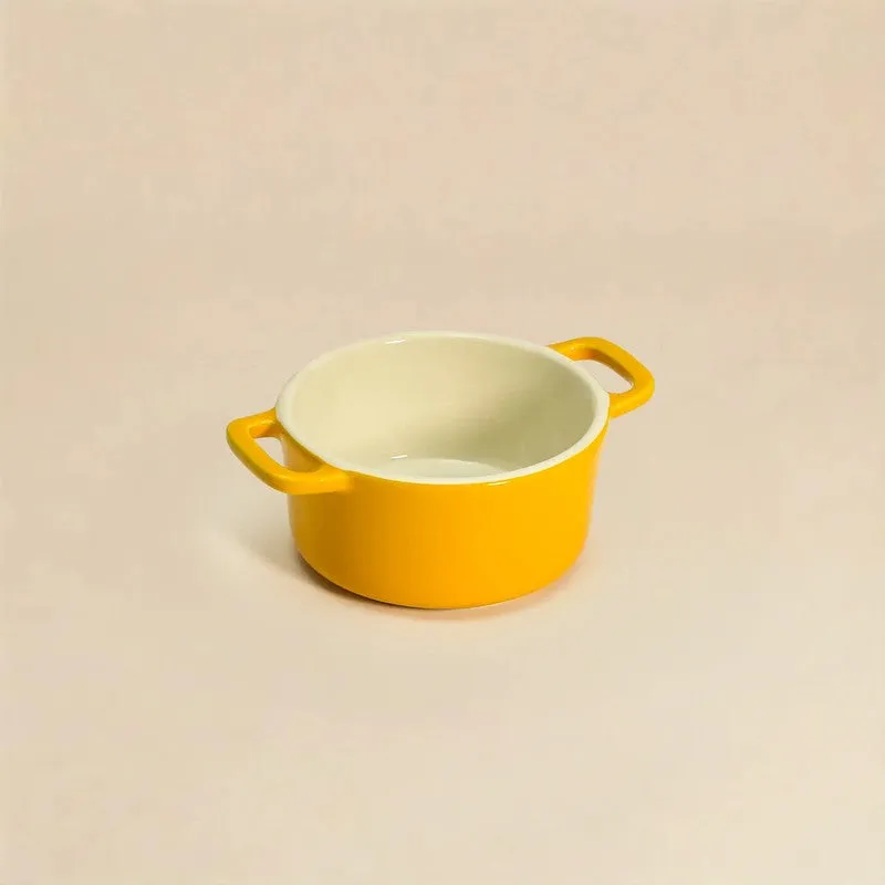 Cumin Co Ceramic Mini Cocottes (Mustard/240 mL) - Set of Two media 5