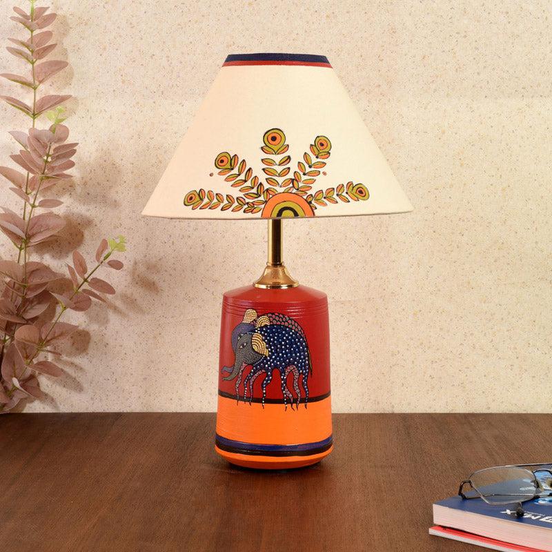 Indrarjun Terracotta Table Lamp - Multicolor media 4