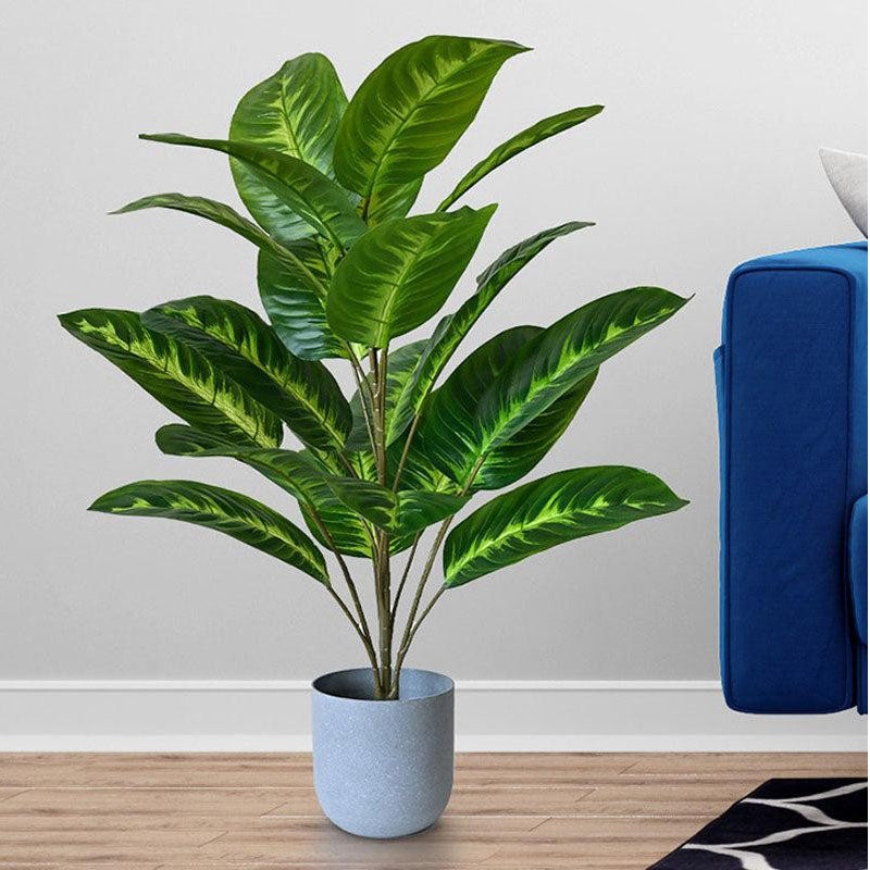 Faux Everlasting Fiddle Fig Plant With Pot - 79 cm (2.6 ft) media 2