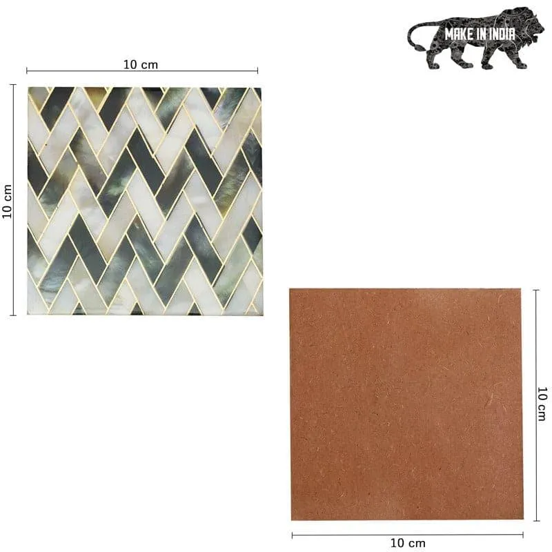 Imara Zig Zag Coaster - Set Of Six media 4