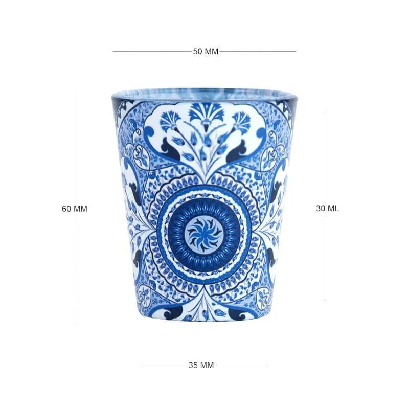 Turkish Tale Shot Glass (Blue) (30 ml) - Set Of Two media 3