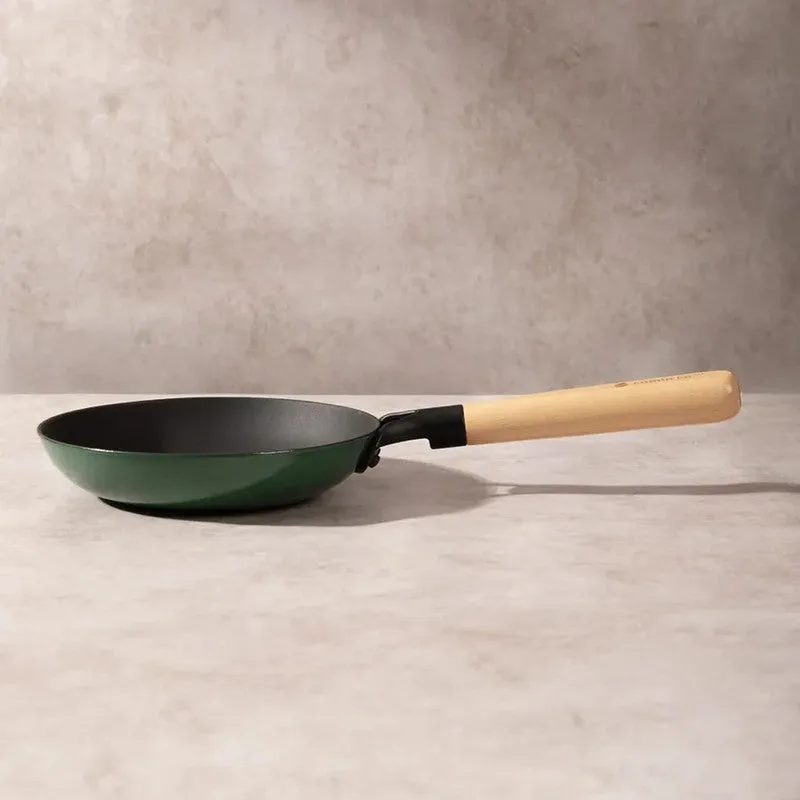 Cumin Co Enamel Cast Iron Frying Pan (Green) - 1000 mL media 5