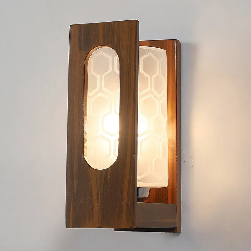 Drike Wooden Wall Lamp media 5