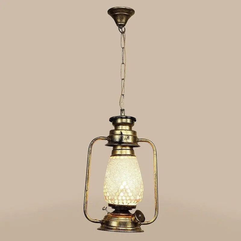 Haveli Style Glass Ceiling Lamp media 5