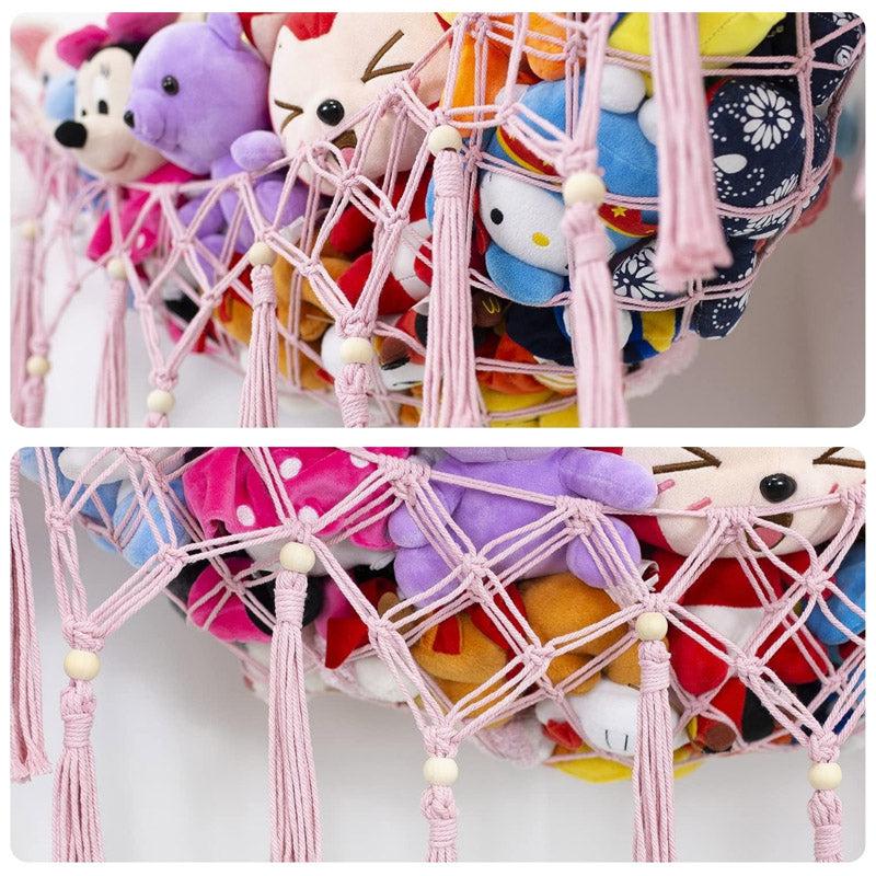 Iara Macrame Toy Hammock - Pink media 4