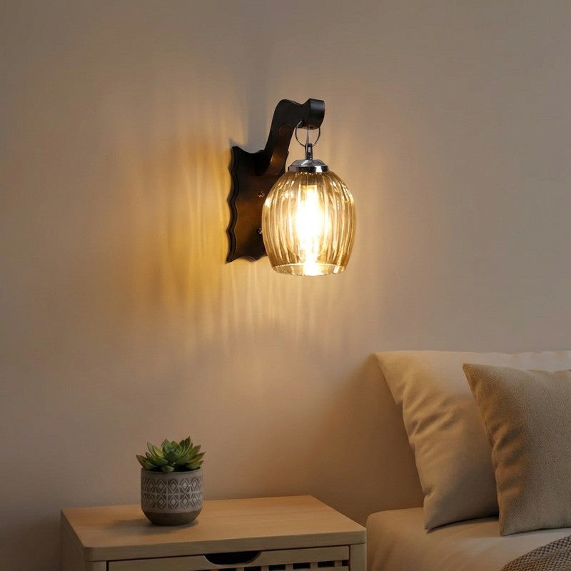 Vintage Glow Arched Glass Wall Lamp