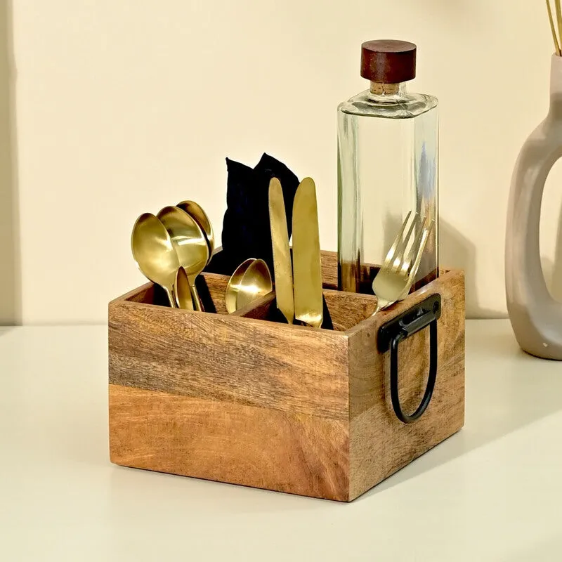 Katcha Wooden Cutlery Holder media 12