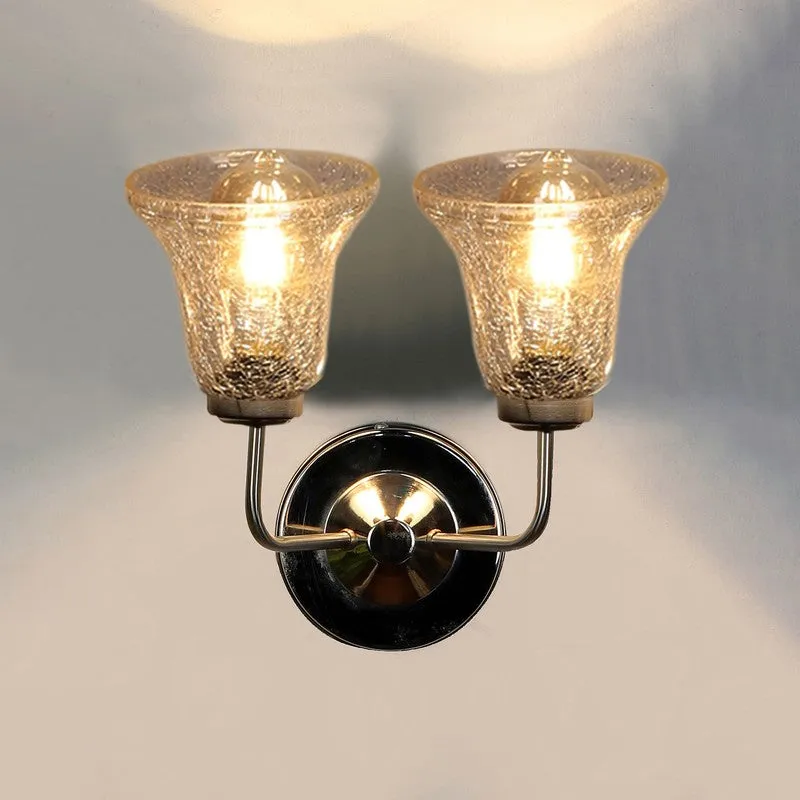 Crystal Flare Dual Shade Glass Wall Lamp media 7