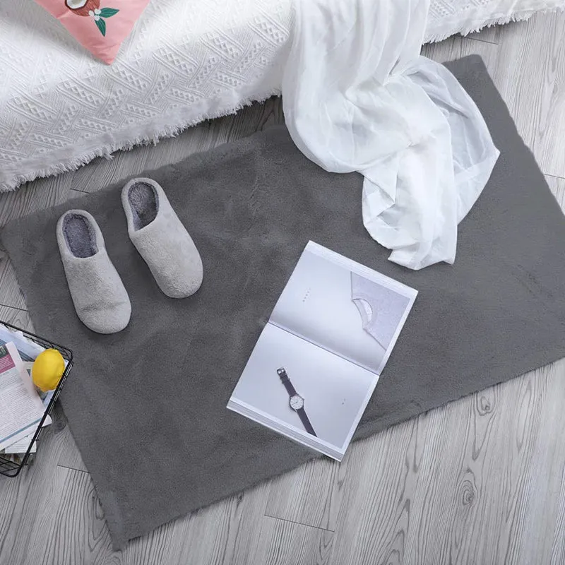 Ruffle Luxe Bath Mat - Grey media 1
