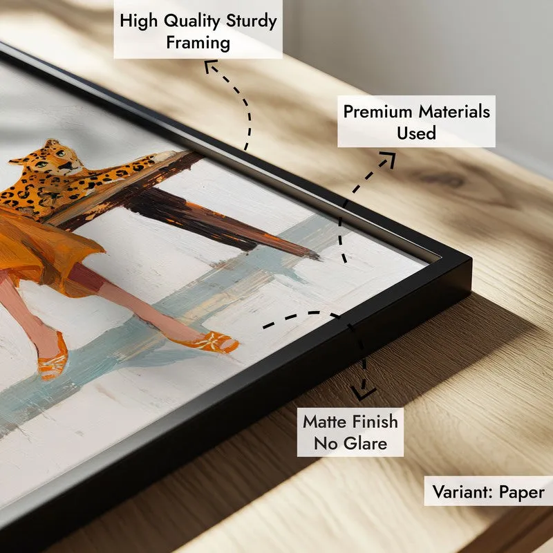 Jungle Journey Canvas Wall Painting - Black Frame media 6