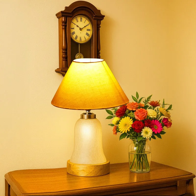 Zoravelle Wooden Table Lamp - Yellow media 1