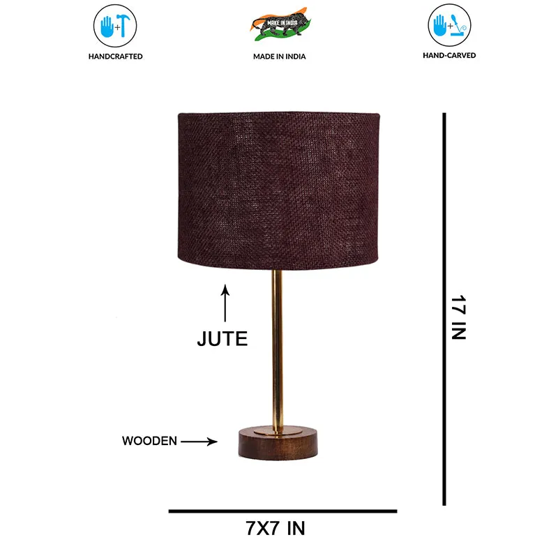 Sienna I Rodin Wooden Table Lamp - Brown,Gold media 7
