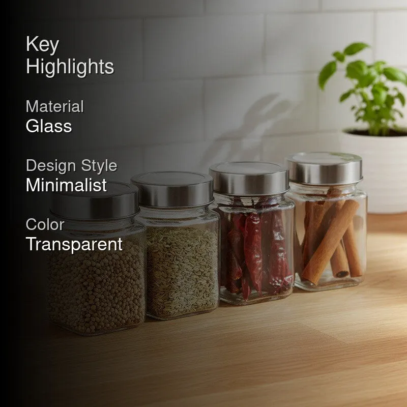ClarityStore Glass Jar (310 mL Each) - Set Of Four media 2