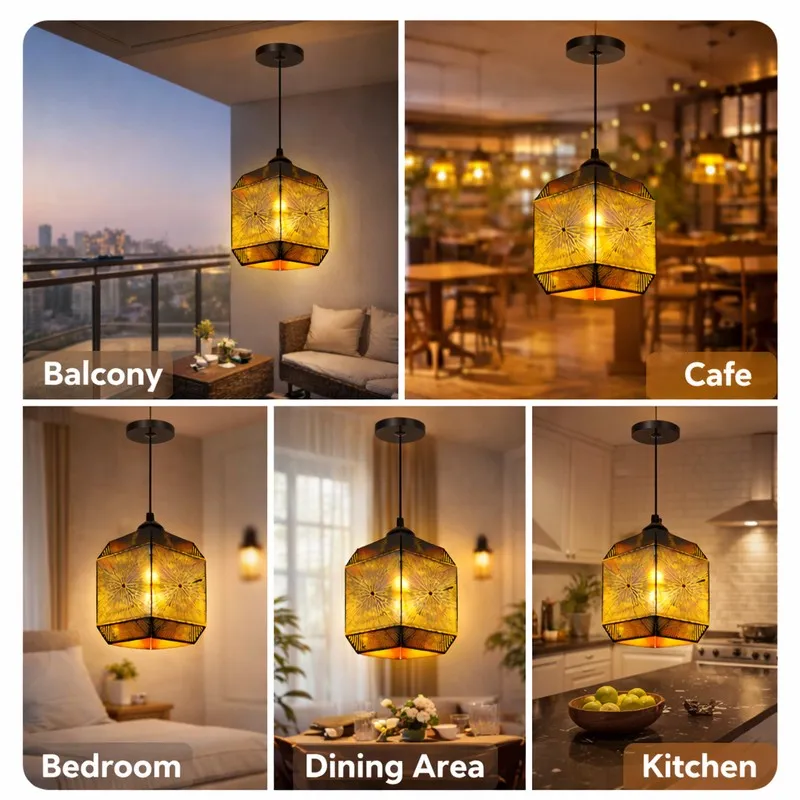 Classic Facet Metal Cluster Ceiling Lamp media 4