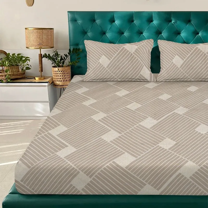 ToneNest Bedsheet (Beige)- 300 GSM media 3