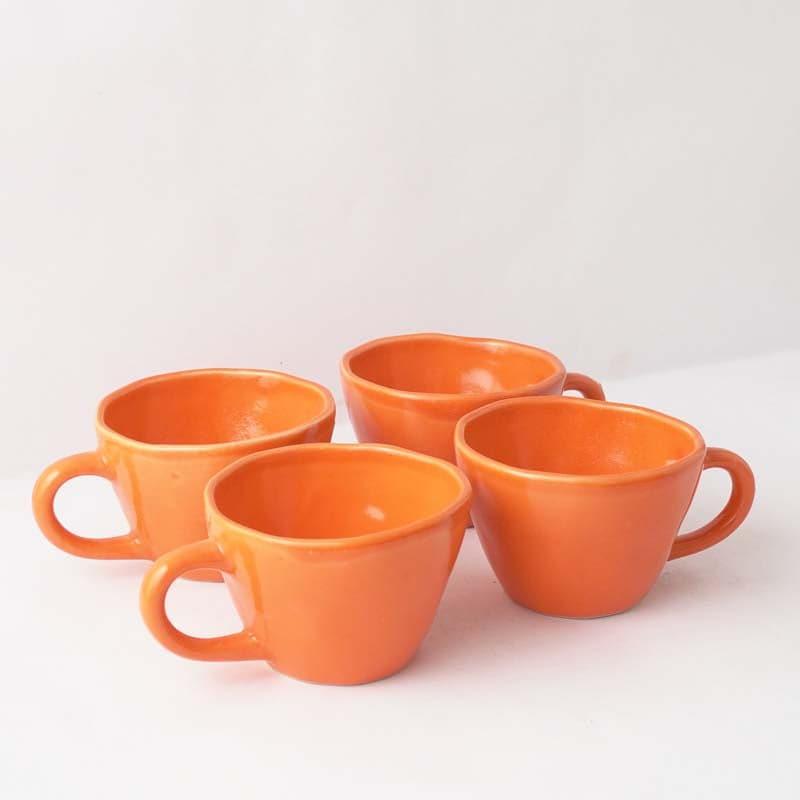 Addie Vermilion Ceramic Coffee Mug (250 mL Each) - Set of Four media 4