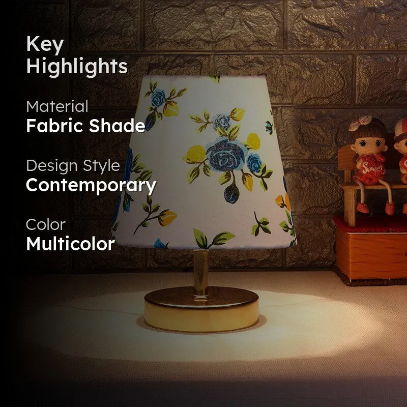 Alba Fleur Fabric Table Lamp - Multicolor media 2