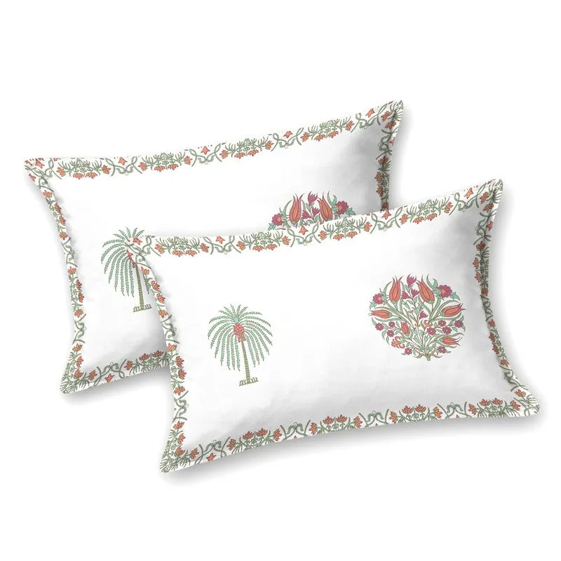 Royal Weave Cotton Bedsheet (Red,White) - 120 TC media 3