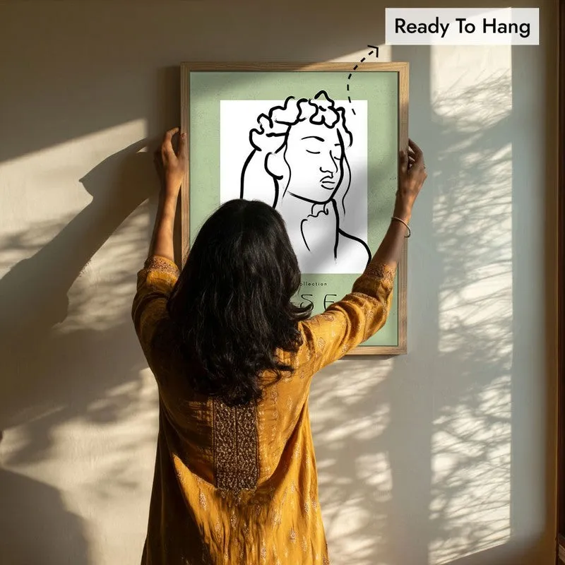 Graceon Canvas Wall Painting With Brown Frame media 8