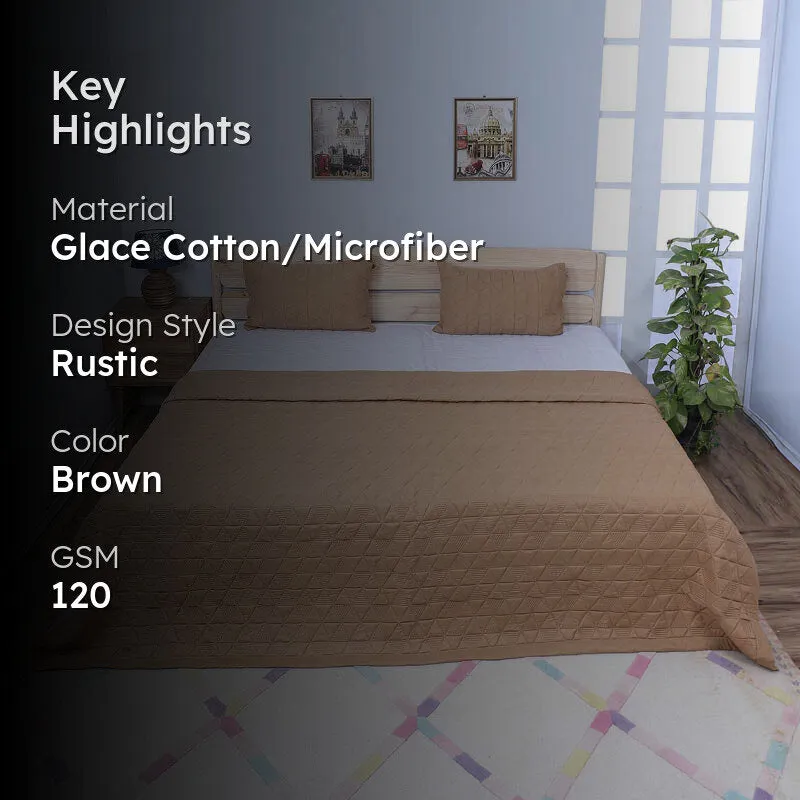 Starsia Microfiber Bedcover - Brown media 2