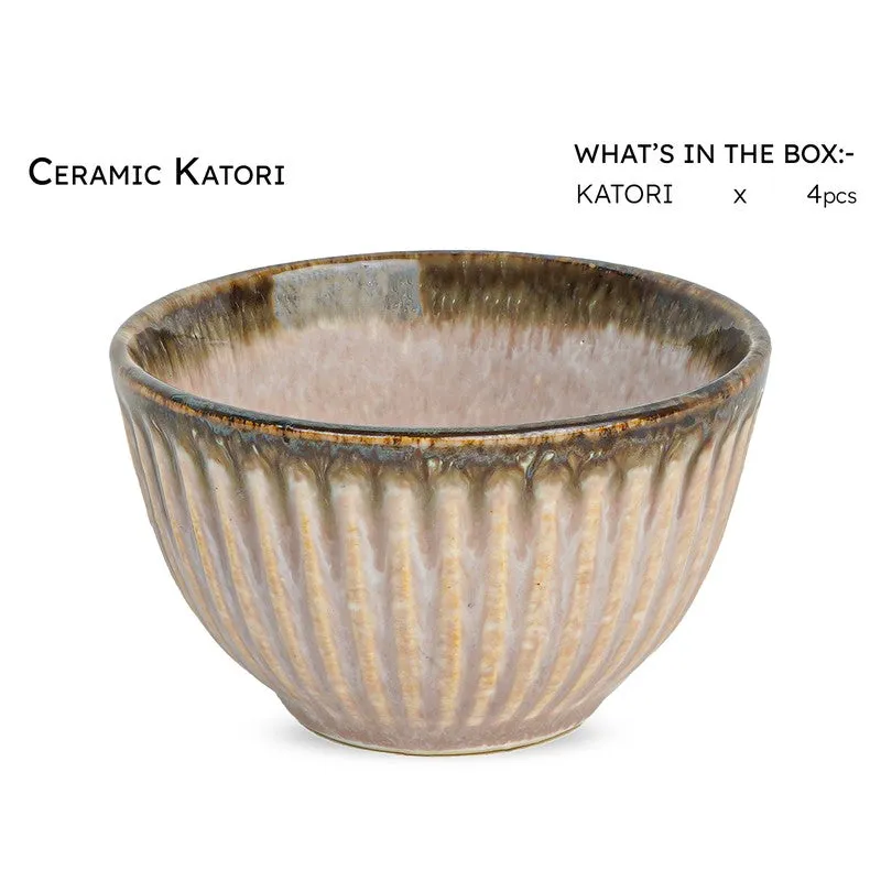 Mintora Pink Ceramic Snack Bowls (180 mL) - Set Of Four media 5