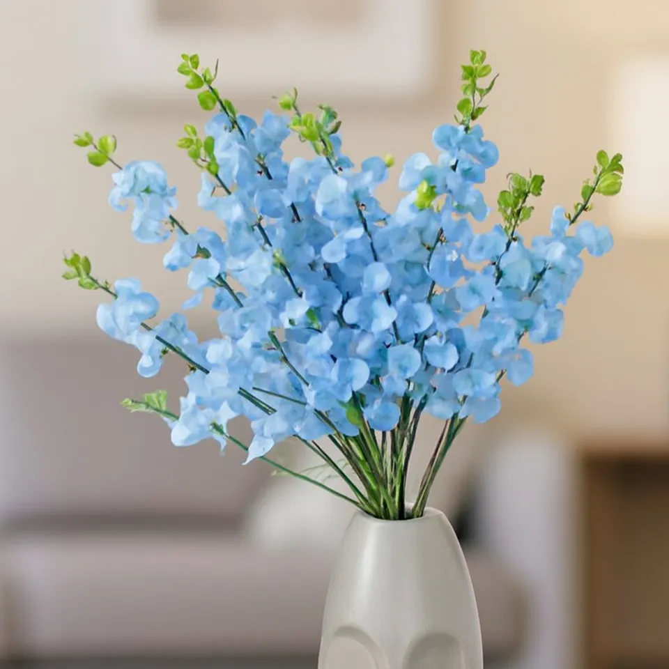 Botanical Cherry Blossom Artificial Flower - Set Of Two media 1