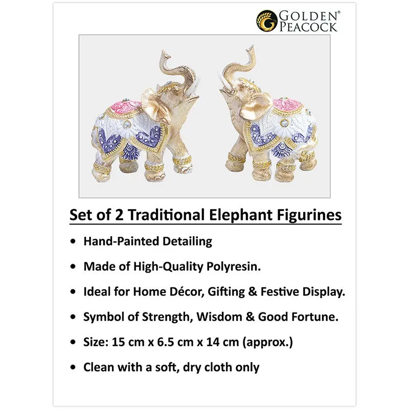 Elephant Duo Showpieces - Set of Two media 7