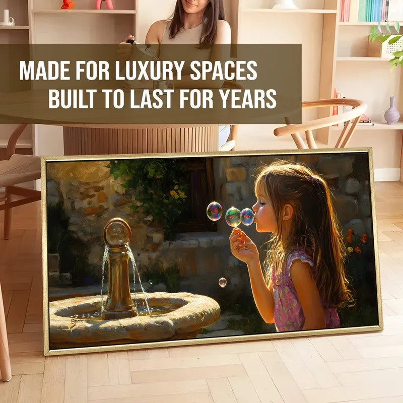Childlike Canvas Wall Painting With Frame media 5